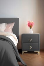 Harmony Gold Komodin, İki Çekmeceli - Görsel 25