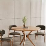 Haven Pergel İskandinav Doğal Ahşap Mutfak Masası 110x110