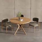 Haven Pergel İskandinav Doğal Ahşap Mutfak Masası 110x110 - Görsel 9