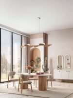 Heloise Bohem Natural Ahşap Masa Sandalye Takımı 90x180 - Görsel 11