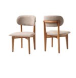 Heloise Bohem Natural Ahşap Masa Sandalye Takımı 90x180 - Görsel 21