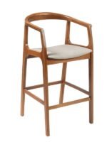 Helsinki Ahşap Bar Sandalyesi