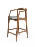 Helsinki İskandinav Ahşap Bar Sandalyesi - Görsel 2