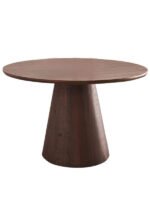 Hemera Ceviz Ahşap Yemek Masası 120x120 - Görsel 2