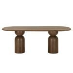 İmperial İtalyan Still Oval Ahşap Yemek Masası 100x210 - Görsel 3