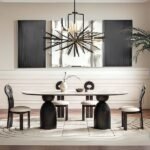 İmperial İtalyan Still Oval Traverten Yemek Masası 90x190