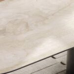 İmperial İtalyan Still Oval Traverten Yemek Masası 90x190 - Görsel 13