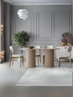 İris İskandinav Ahşap Masa Sandalye Takımı 80x190 - Görsel 9