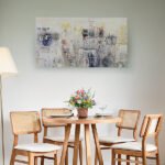 Keops Natural Ahşap Masa Sandalye Takımı 110x110