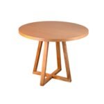 Keops Natural Ahşap Masa Sandalye Takımı 110x110 - Görsel 3