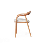 Kleopatra İskandinav Natural Ahşap Masa Sandalye Takımı 90x90 - Görsel 6