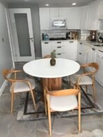 Kleopatra İskandinav Natural Ahşap Masa Sandalye Takımı 90x90 - Görsel 10