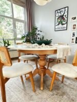 Lindon Baba Ayak Yuvarlak Açılır Masa 120x120 - Görsel 34