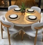 Lindon Baba Ayak Yuvarlak Açılır Masa 90x90 - Görsel 30