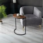 Lisa Metal Tekli Yan Sehpa