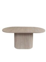 Lucca Oval Traverten Masa, 90x170 - Görsel 2