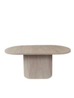 Lucca Oval Traverten Masa, 90x170 - Görsel 3