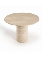 Lucca Yuvarlak Traverten Masa 100x100 - Görsel 2