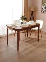 Ludovica Fransız Retro Still Açılır Yemek Masası 80x120