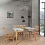 Ludovica Fransız Retro Still Açılır Yemek Masası 90x140