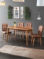 Ludovica Fransız Retro Still Açılır Yemek Masası 90x140 - Görsel 8