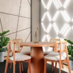 Lulu İskandinav Natural Ahşap Masa Sandalye Takımı 100x100