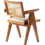 Luna Pergel Hazeranlı Model Hasırlı Natural Ahşap Sandalye