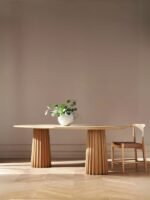 Luzara Bohem Ahşap Yemek Masası 90x180