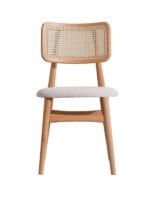 Manas İskandinav Natural Ahşap Masa Sandalye Takımı 90x130 - Görsel 10