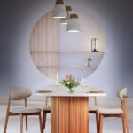 Marsilya İskandinav Natural Ahşap Masa Sandalye Takımı 90x130