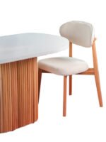 Marsilya İskandinav Natural Ahşap Masa Sandalye Takımı 90x130 - Görsel 4