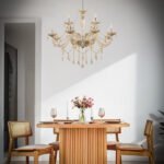 Mena İskandinav Natural Ahşap Masa Sandalye Takımı 90x130