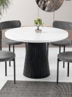 Milas Natural Ahşap Bohem Yemek Masası 100x100 - Görsel 11