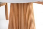 Milas Natural Ahşap Bohem Yemek Masası 110x110 - Görsel 12