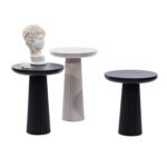 Mira Bohem 3'lü Ahşap Zigon Sehpa - Görsel 3