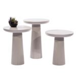 Mira Bohem Üçlü Ahşap Zigon Sehpa - Görsel 7