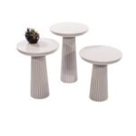 Mira Bohem Üçlü Ahşap Zigon Sehpa - Görsel 9