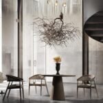 Neptün Ceviz Ahşap Masa Sandalye Takımı 120x120