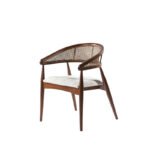 Neptün Ceviz Ahşap Masa Sandalye Takımı 120x120 - Görsel 5