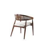 Neptün Ceviz Ahşap Masa Sandalye Takımı 120x120 - Görsel 7