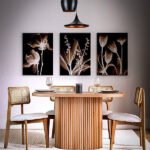 Niyegara İskandinav Natural Ahşap Masa Sandalye Takımı 90x130