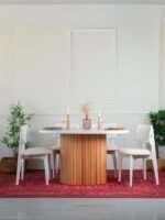 Niyegara İskandinav Natural Ahşap Masa Sandalye Takımı 90x130 - Görsel 12