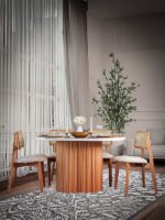 Niyegara İskandinav Natural Ahşap Masa Sandalye Takımı 90x130 - Görsel 14