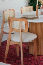 Niyegara İskandinav Natural Ahşap Masa Sandalye Takımı 90x130 - Görsel 33