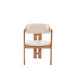 Norac İskandinav Natural Ahşap Masa Sandalye Takımı 100x100 - Görsel 9