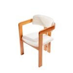 Norac İskandinav Natural Ahşap Masa Sandalye Takımı 100x100 - Görsel 13