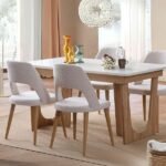 Norveç Natural İskandinav Ahşap Sandalye