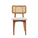 Ocean İskandinav Natural Ahşap Masa Sandalye Takımı 100x100 - Görsel 8