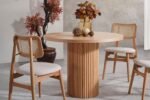 Odesa İskandinav Natural Ahşap Masa Sandalye Takımı 90x90 - Görsel 3