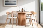 Olimpos İskandinav Natural Ahşap Masa Sandalye Takımı 100x100 - Görsel 10